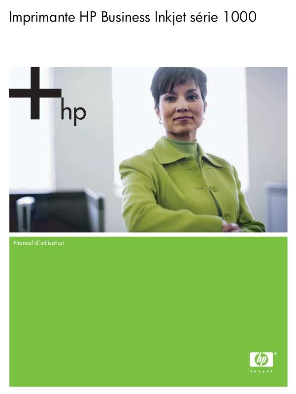 Guide utilisation HP BUSINESS INKJET 1000 PRINTER  de la marque HP