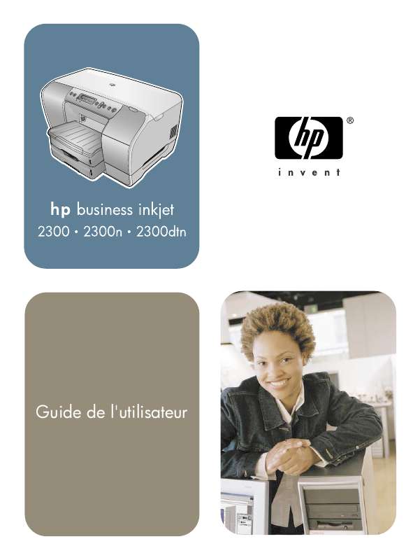 Guide utilisation HP BUSINESS INKJET 2300  de la marque HP