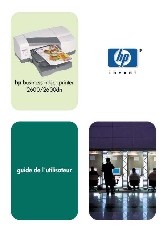 Guide utilisation HP BUSINESS INKJET 2600  de la marque HP