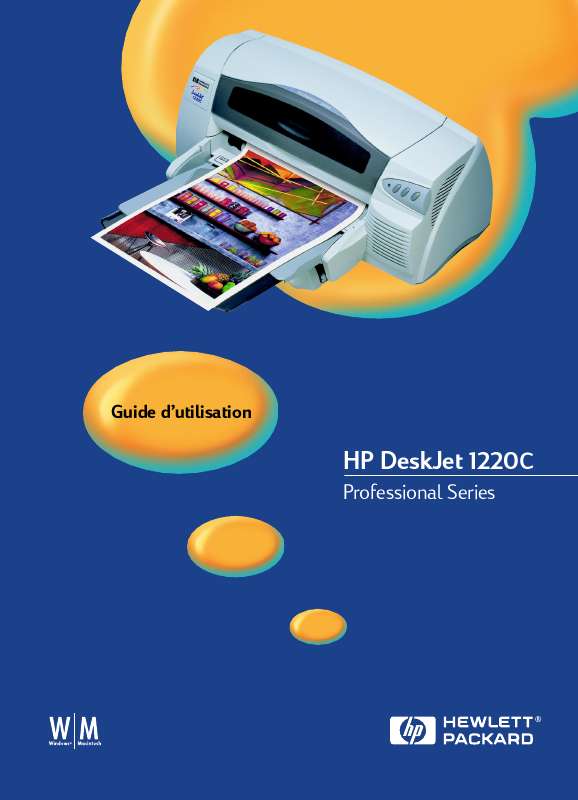 Guide utilisation HP DESKJET 1220C  de la marque HP