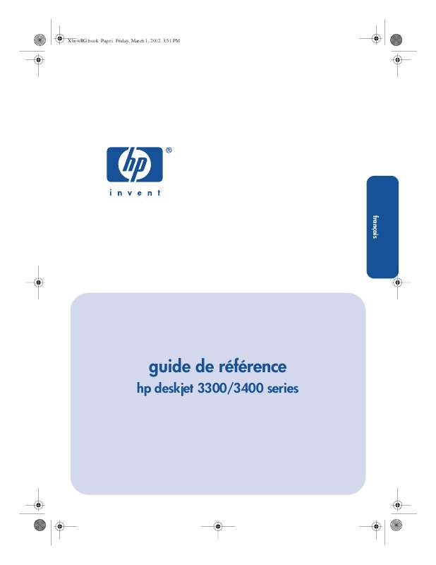 Guide utilisation HP DESKJET 3300  de la marque HP