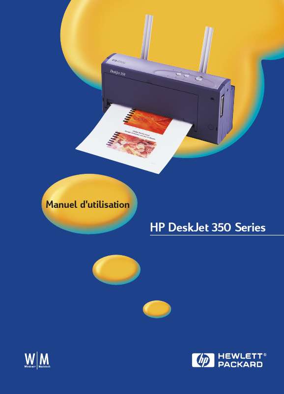 Guide utilisation HP DESKJET 350C  de la marque HP