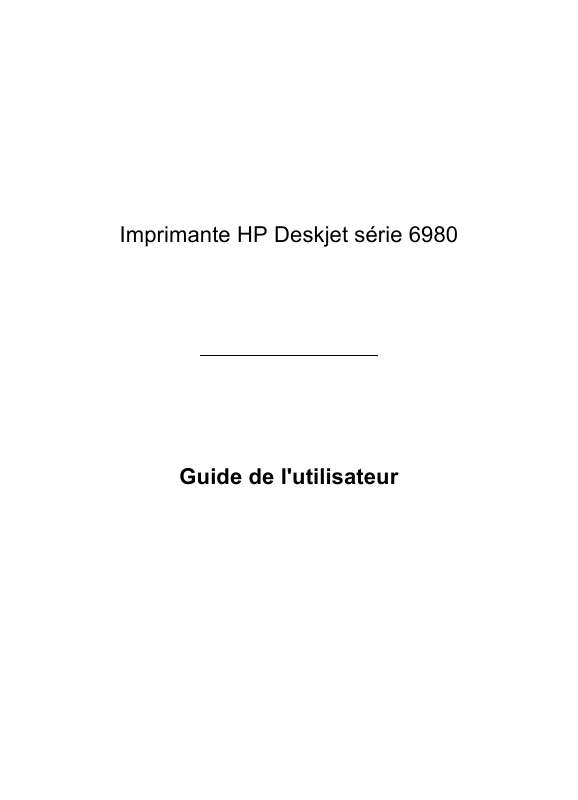 Guide utilisation HP DESKJET 6980  de la marque HP