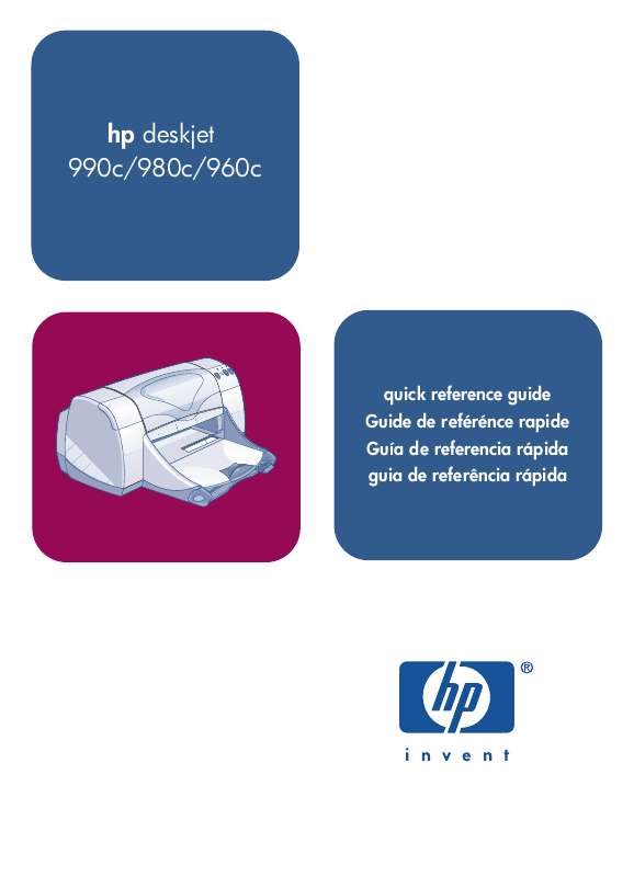 Guide utilisation HP DESKJET 960C  de la marque HP