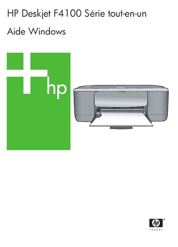Guide utilisation HP DESKJET F4100 ALL-IN-ONE  de la marque HP