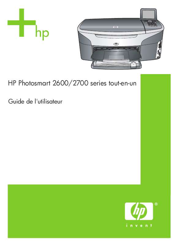 Guide utilisation HP PHOTOSMART 2600 ALL-IN-ONE  de la marque HP