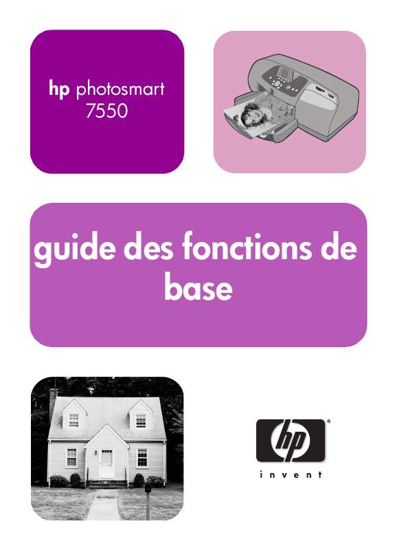 Guide utilisation HP PHOTOSMART 7550  de la marque HP