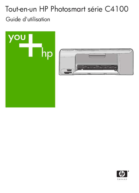 Guide utilisation HP PHOTOSMART C4100 ALL-IN-ONE PRINTER  de la marque HP