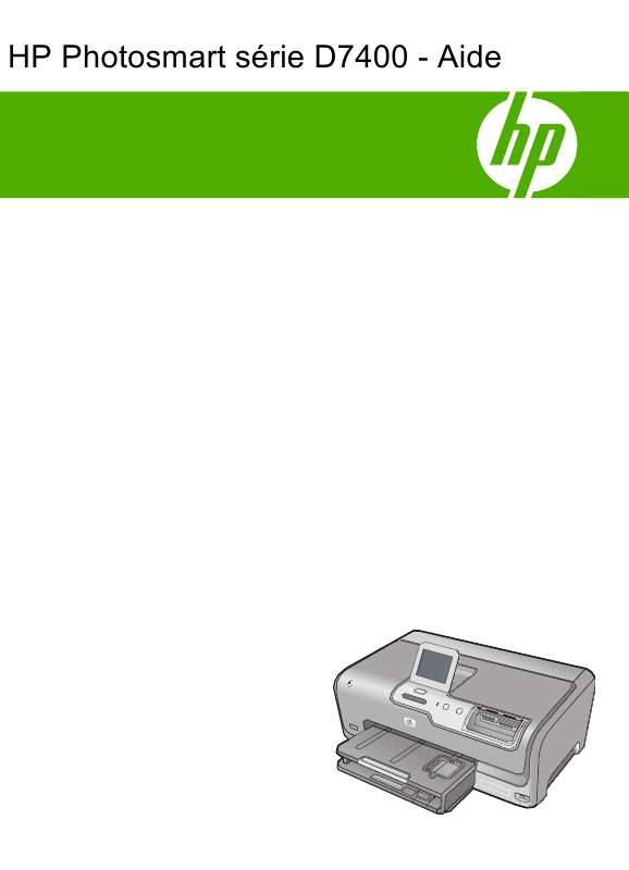 Guide utilisation HP PHOTOSMART D7400  de la marque HP