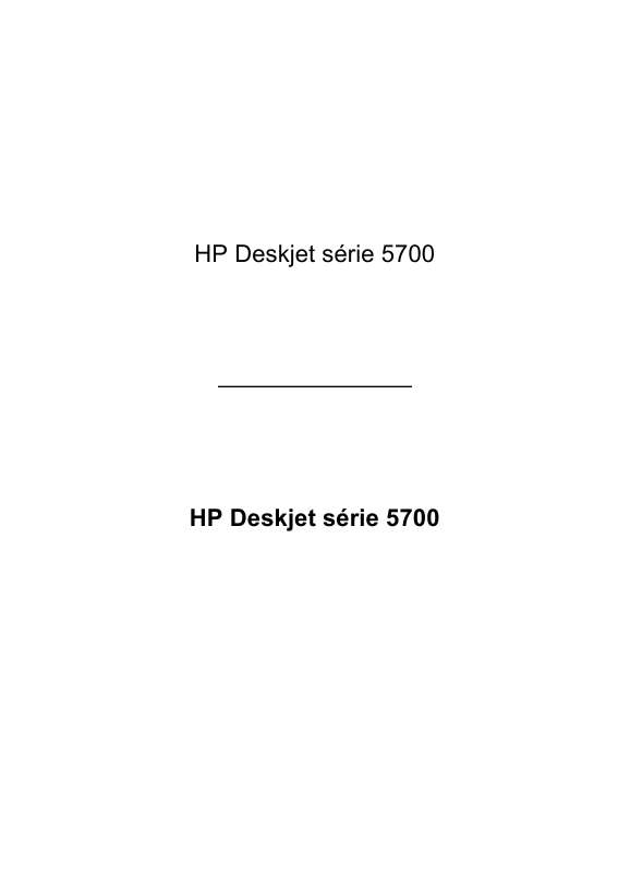 Guide utilisation HP DESKJET 5740  de la marque HP