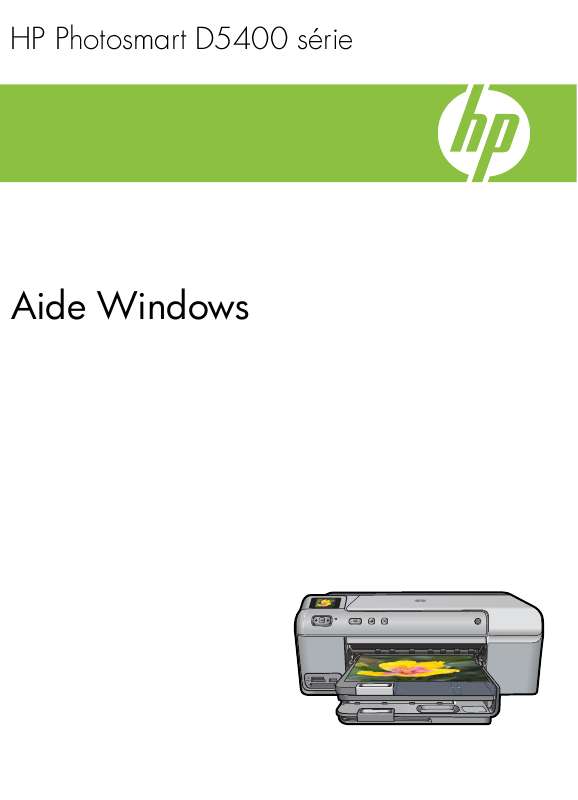 Guide utilisation HP PHOTOSMART D5400  de la marque HP