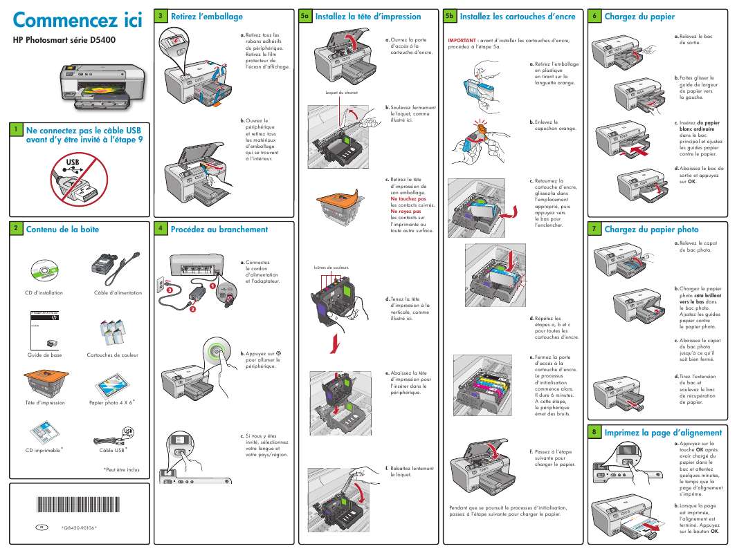 Guide utilisation HP PHOTOSMART D5460  de la marque HP