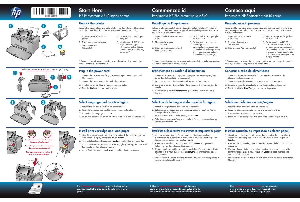Guide utilisation HP PHOTOSMART A646  de la marque HP