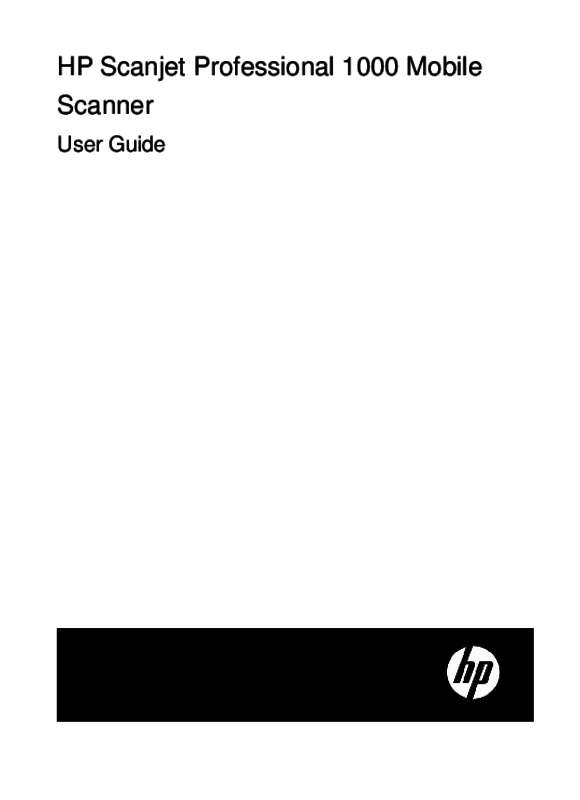 Guide utilisation HP SCANJET PROFESSIONAL 3000  de la marque HP