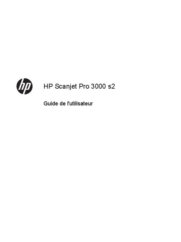 Guide utilisation HP SCANJET PROFESSIONAL 3000 S2  de la marque HP