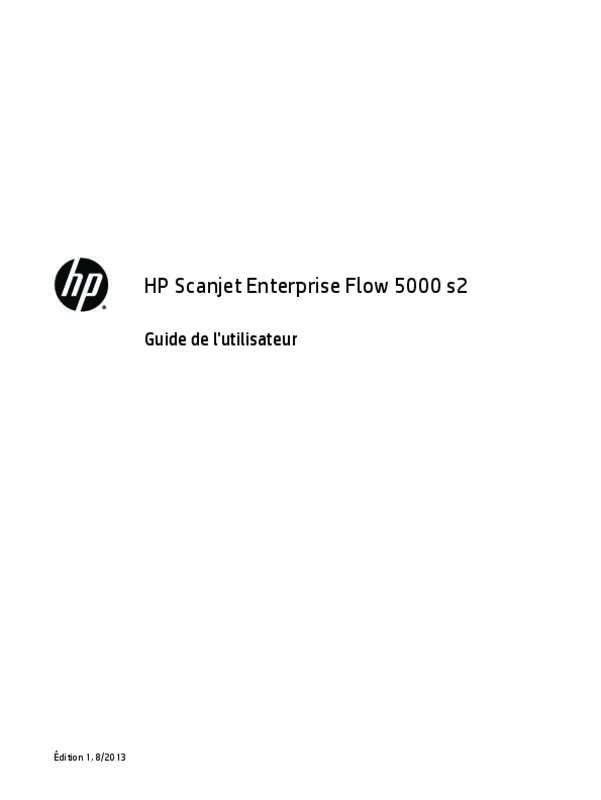 Guide utilisation HP SCANJET PROFESSIONAL 5000 S2  de la marque HP