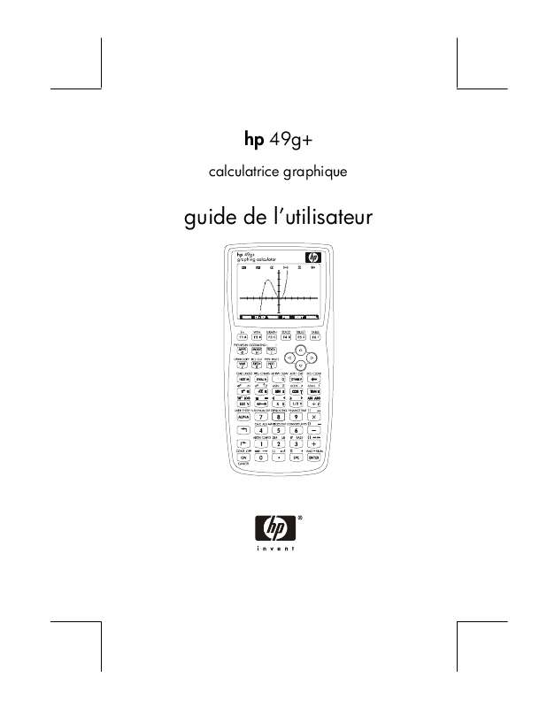 Guide utilisation HP 49G+  de la marque HP