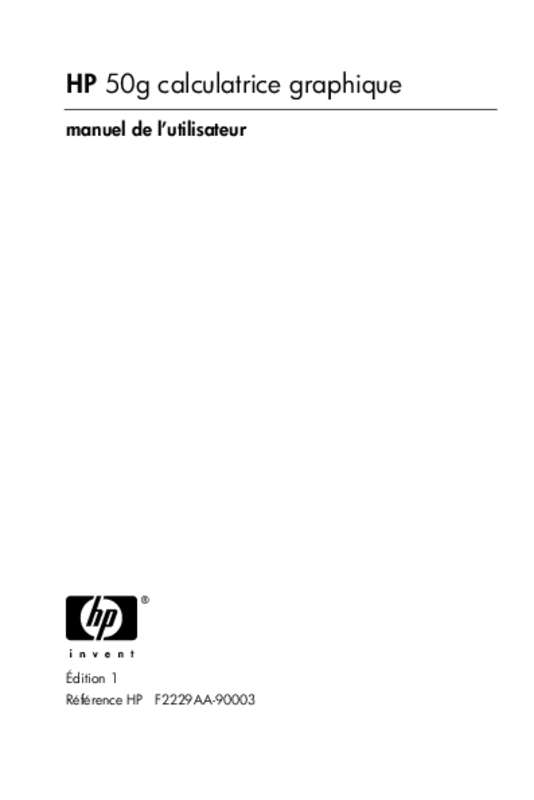 Guide utilisation HP HP50G  de la marque HP