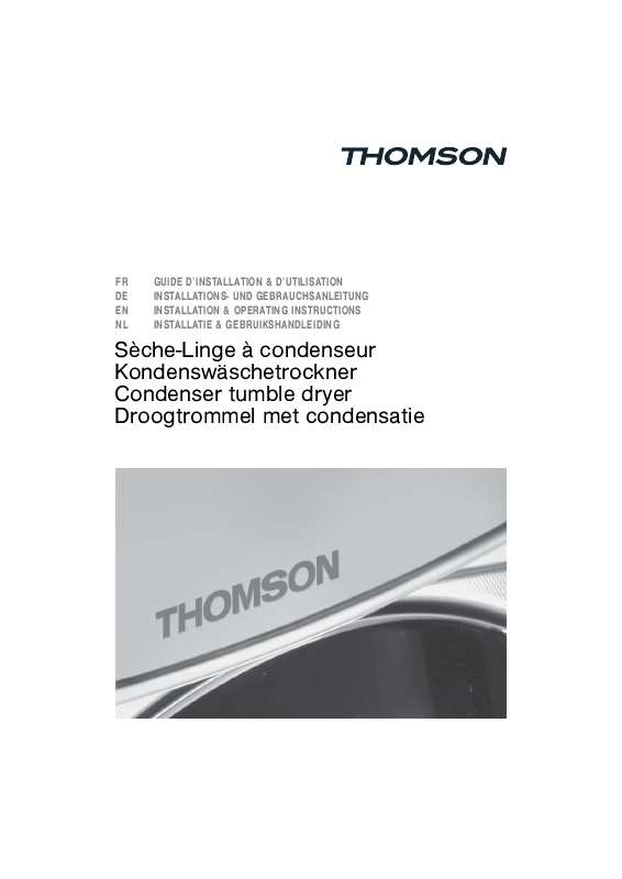Guide utilisation THOMSON TFT8100XI de la marque THOMSON