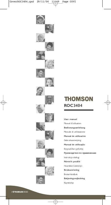 Guide utilisation THOMSON ROC 3404  de la marque THOMSON