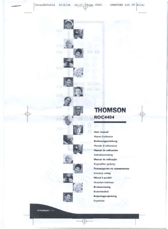 Guide utilisation THOMSON ROC 4404  de la marque THOMSON