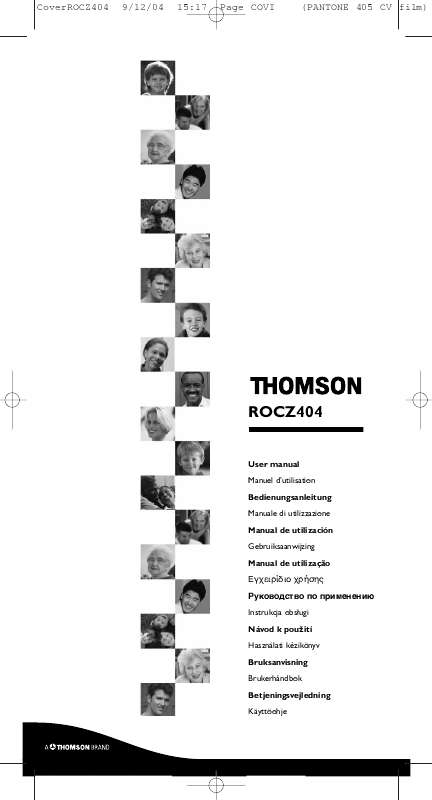 Guide utilisation THOMSON ROCZ404  de la marque THOMSON