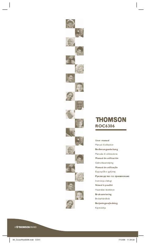 Guide utilisation THOMSON ROC 6306  de la marque THOMSON