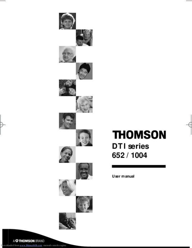 Guide utilisation THOMSON DTI 652  de la marque THOMSON