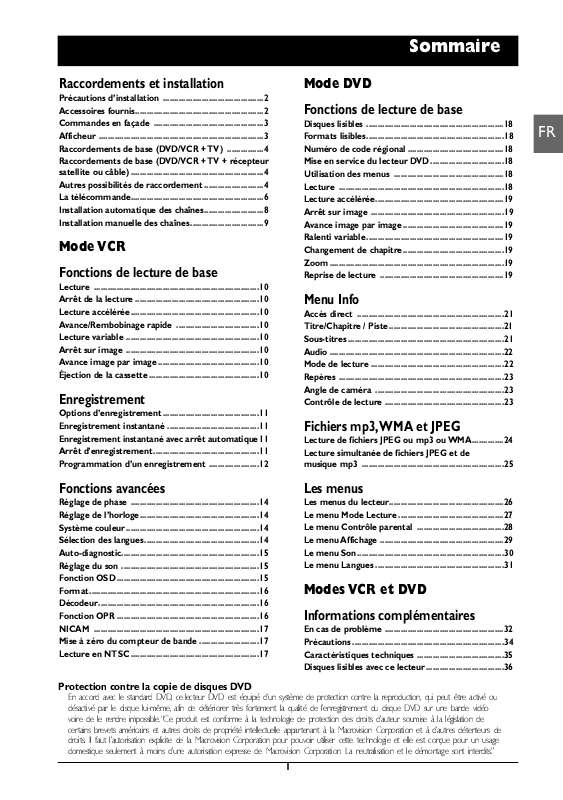 Guide utilisation THOMSON DTH6100  de la marque THOMSON