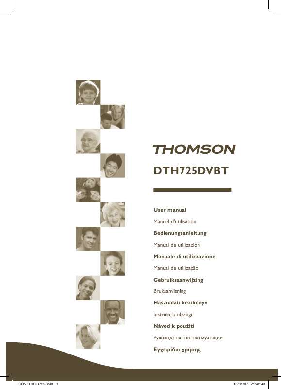 Guide utilisation THOMSON DTH725  de la marque THOMSON