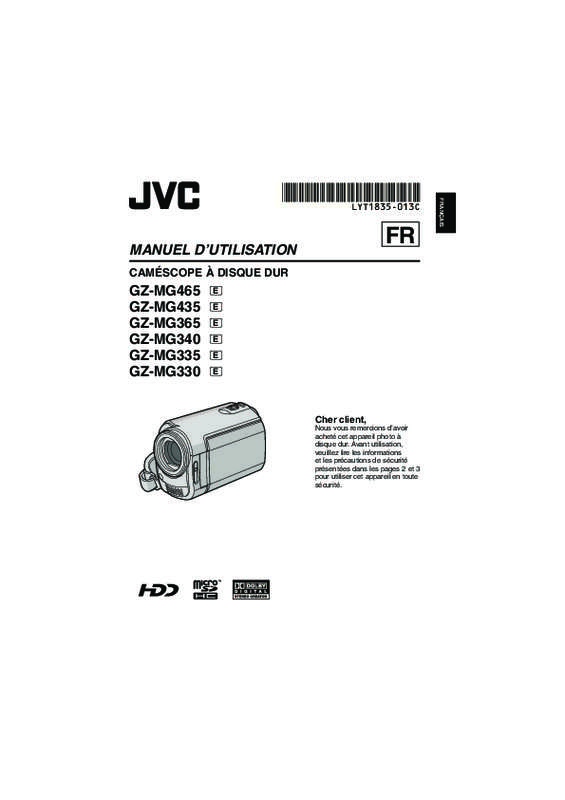 Guide utilisation JVC EVERIO GZ-MG330  de la marque JVC