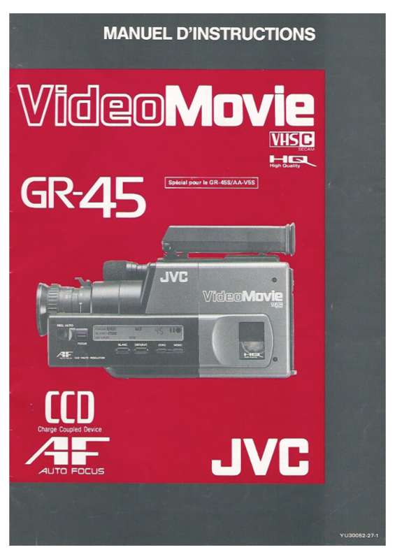 Guide utilisation  JVC GR-45  de la marque JVC