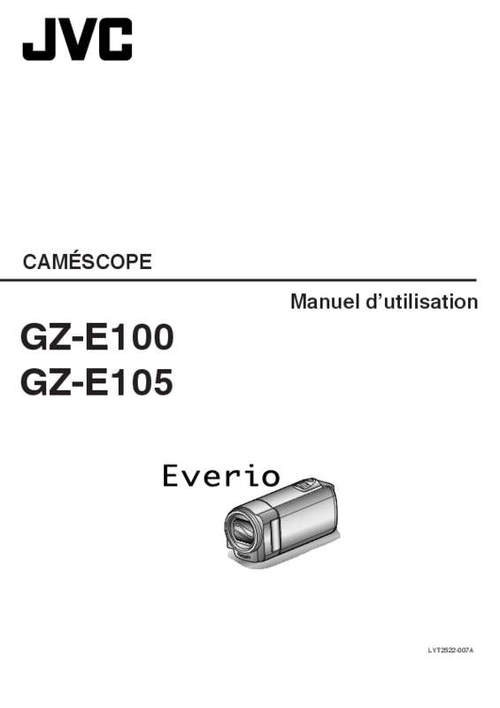 Guide utilisation JVC GZ E100  de la marque JVC