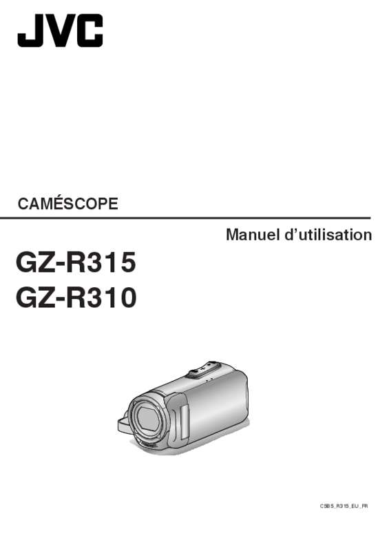 Guide utilisation JVC GZ R310  de la marque JVC