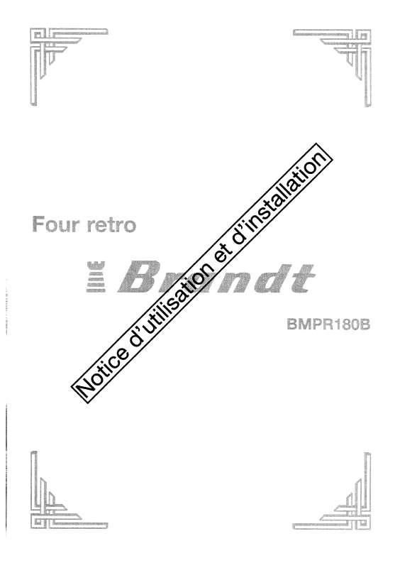 Guide utilisation BRANDT BMPR180B de la marque BRANDT