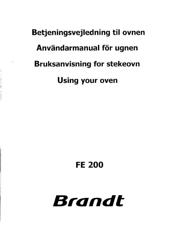Guide utilisation BRANDT FC212XN1 de la marque BRANDT
