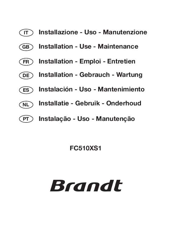 Guide utilisation BRANDT FC510XS1 de la marque BRANDT