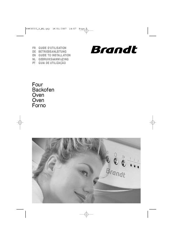 Guide utilisation BRANDT FC641XF1 de la marque BRANDT