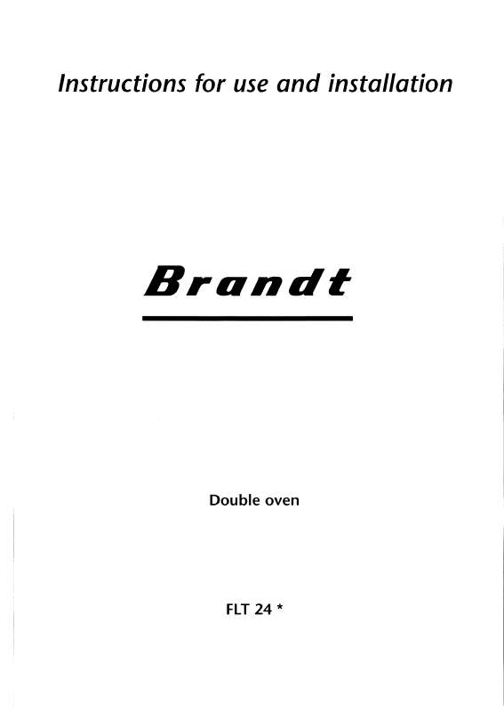 Guide utilisation BRANDT FLT24M1U de la marque BRANDT