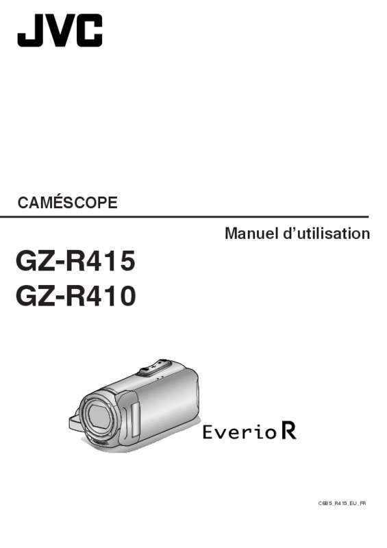 Guide utilisation JVC GZ-R410  de la marque JVC