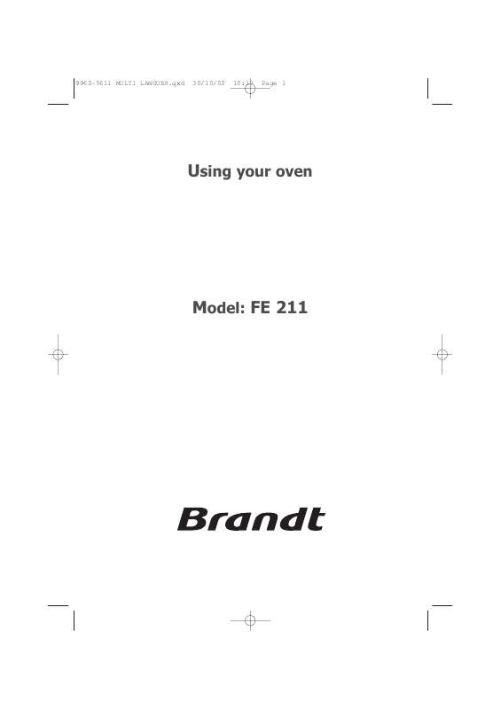 Guide utilisation BRANDT OH311XU1 de la marque BRANDT