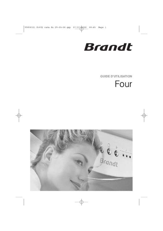 Guide utilisation BRANDT FC632WF1 de la marque BRANDT