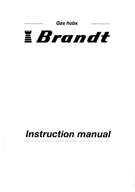 Guide utilisation BRANDT BGSVL60B de la marque BRANDT