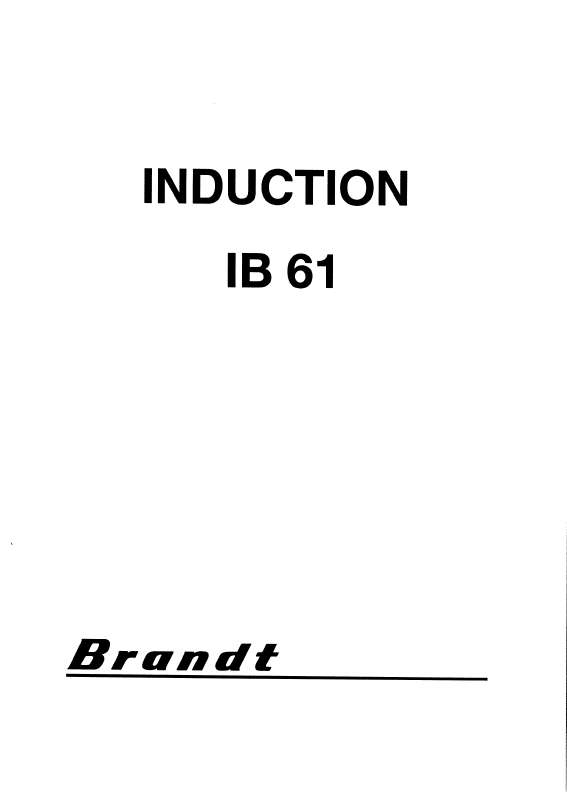 Guide utilisation BRANDT HFR65B1F de la marque BRANDT
