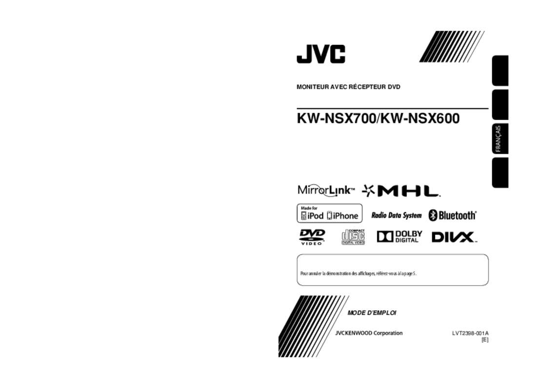 Guide utilisation JVC KW-NSX600E  de la marque JVC