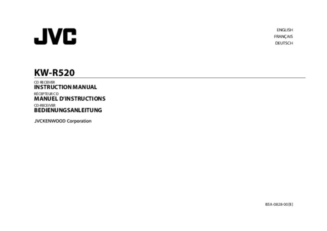 Guide utilisation JVC KW-R520  de la marque JVC