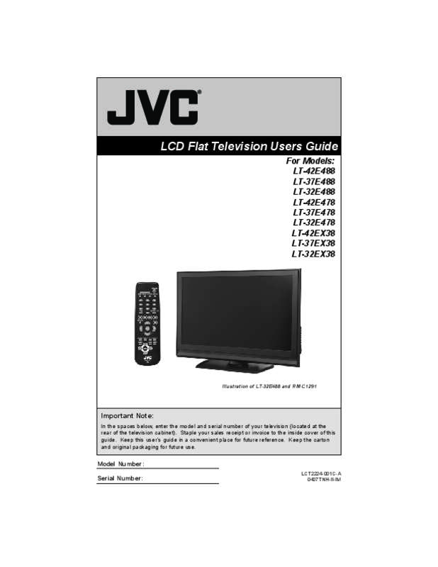 Guide utilisation JVC LT-32HA72U  de la marque JVC