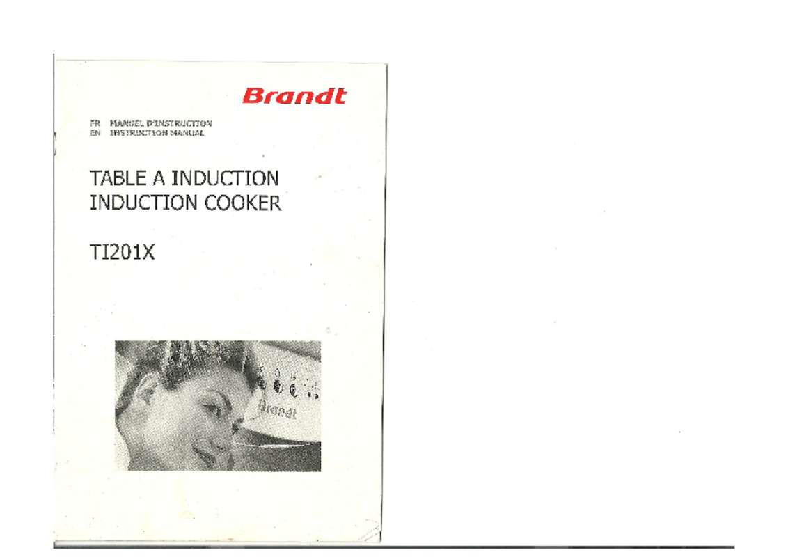 Guide utilisation BRANDT TI201X de la marque BRANDT