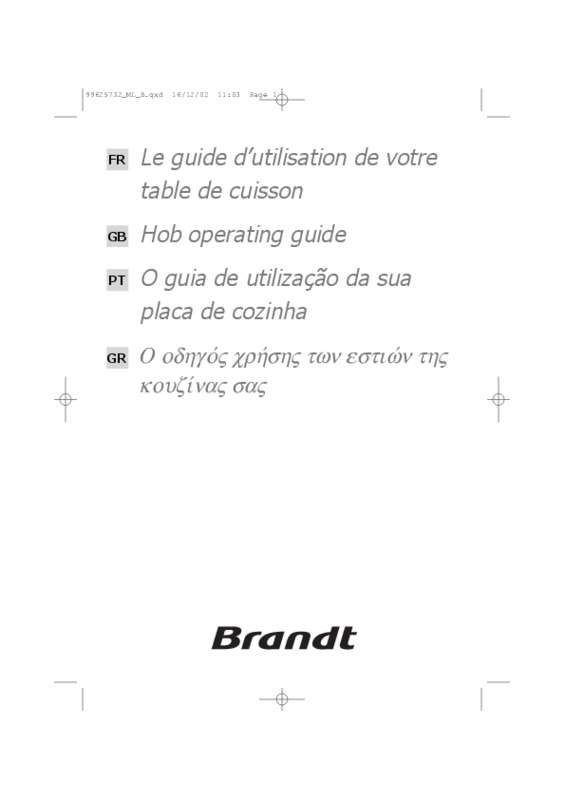 Guide utilisation BRANDT TE214WS1 de la marque BRANDT