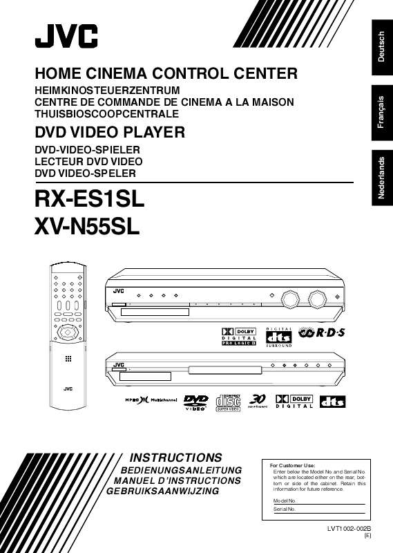 Guide utilisation JVC XV N 55  de la marque JVC